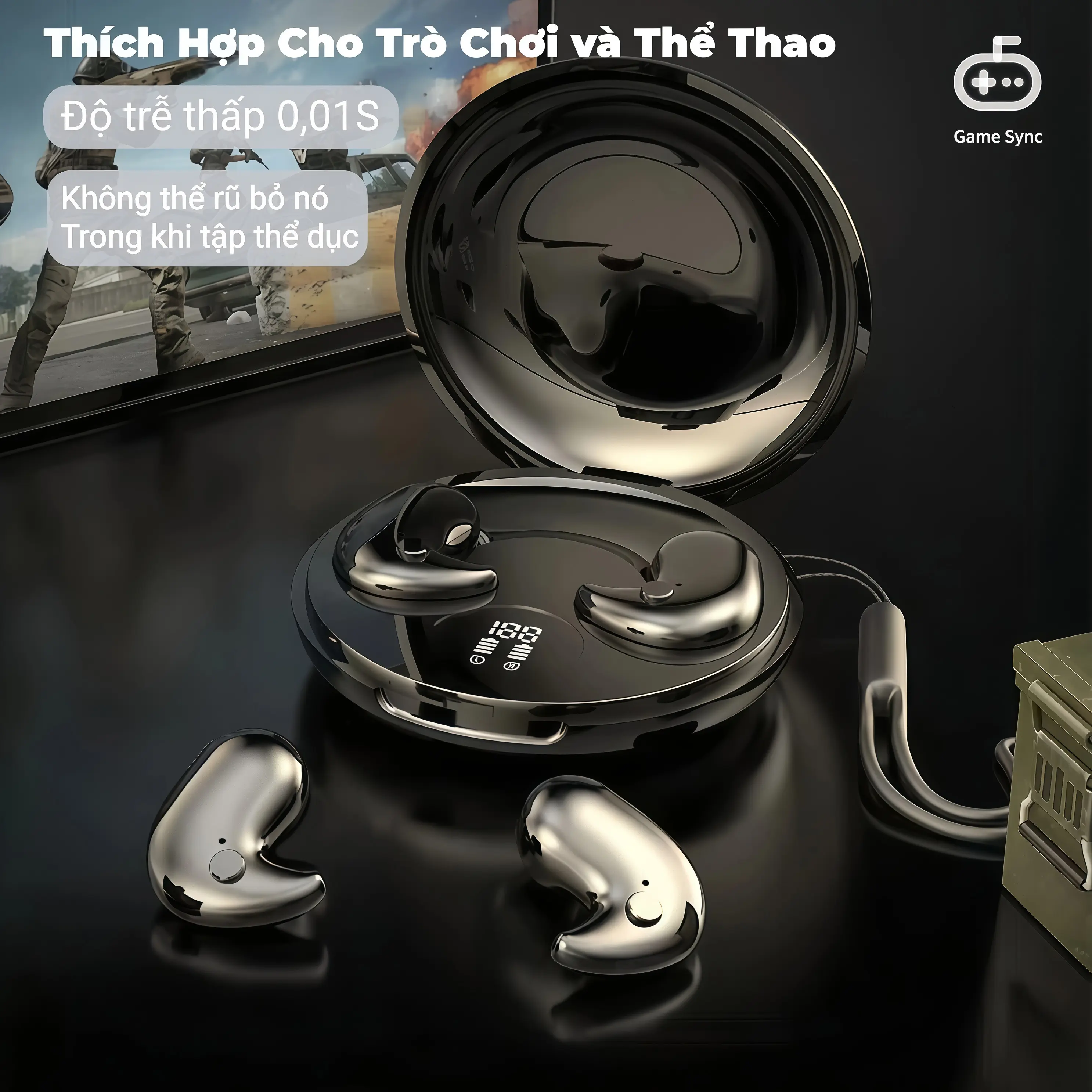 Tai nghe ngủ Y29 [3 Quà tặng] 1 Nhãn dán hoạt hình+1 Bao tay chơi game+1 Dây buộc, Không dây Bluetooth với thiết kế hình elip, Âm thanh trung thực cao, iPX5 không thấm nước, Giảm tiếng ồn ENC | BigBuy360 - bigbuy360.vn