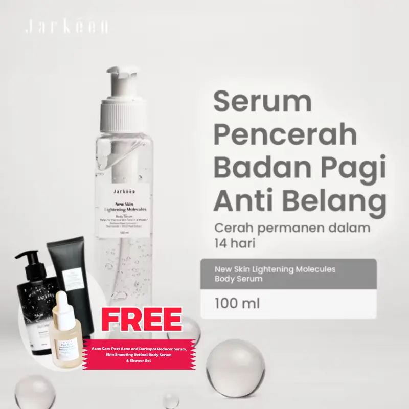 Jarkeen New Skin Lightening Molecules (Body Serum) - White Injection Alternatives Dark Lotion Tubuh Mencerahkan 0