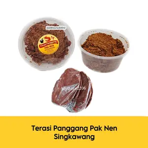 Terasi Udang Panggang (Matang) ukuran kecil / Bulacan / Belacan Singkawang PAK NEN - Kalimantan