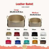 Gambar KKOOM Foldable Leather Basket • Keranjang Kulit Lipat Foldable Leather Basket • Keranjang Kulit Lipat • Organizer Box Tempat Penyimpanan Barang Serbaguna - black, large dari KKOOM Indonesia Kota Administrasi Jakarta Barat 4 Tokopedia