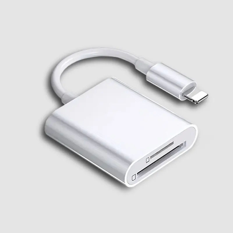 SD Card Camera reader, Tracking Camera viewer SD Memory Card Reader adapter compatible with ios devices, is suitable for the iPhone 14/13/12/11 / XS/XR/X / 8/7 / device, plug and play