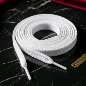 Promo! 1 Pasang Tali Sepatu warna Putih Pipih Standar panjang 1 Meter Kualitas Terbaik. Tali sepatu Flat cocok untuk segala jenis Sepatu tali sepatu gepeng pipih flat harga per 1 pasang unisex pria wanita  Shoe