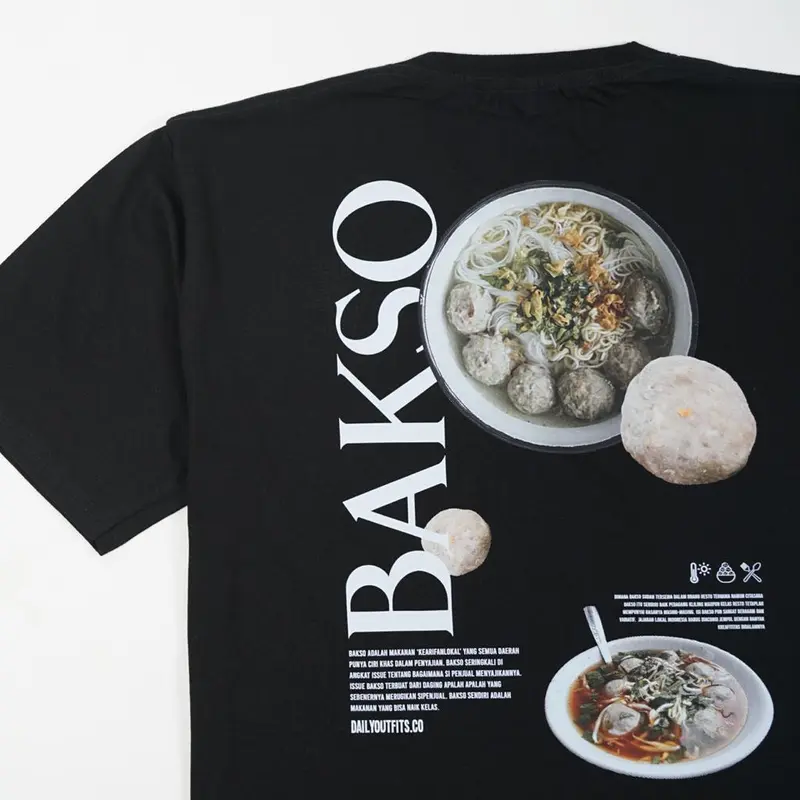 Dailyoutfits Kaos Local Food Bakso 4