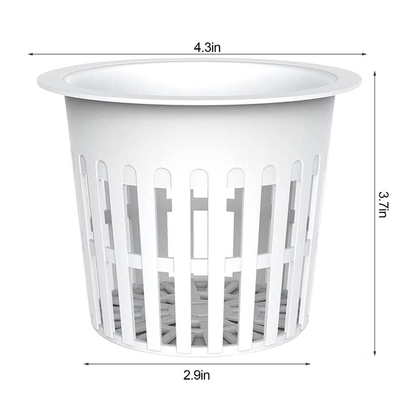 Product Introduction of 4 Inch Plastic Net Cups Pots Plant Containers for Hydroponics Aquaponics Orchids, 16 Pcs 2