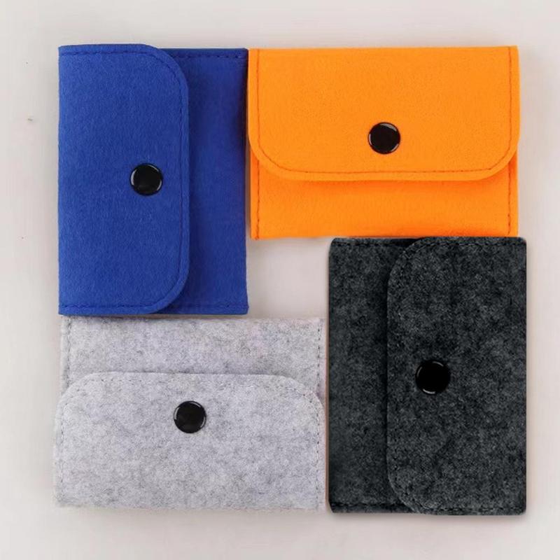 Product Introduction of Colorful Felt Mini Purse Small Purse Change Purse Fabric Wallet Felt Coin Purse Mini Purse Coin L4G6 35