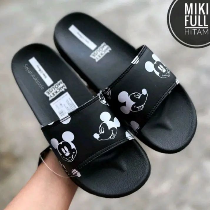 sandal slop mickey mouse pria/wanita Shoes 5