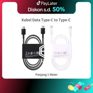 Kabel Data For Samsung C to C suport super fast charging original Cable 3A