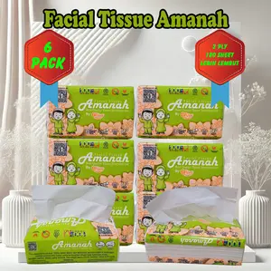 TISSUE Amanah 6 pack 180 sheet 2 ply tisu halus dan lembut