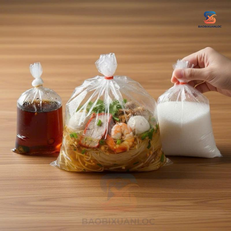  Bọc đựng nước lèo - túi đựng đường   Sữa chua túi - nilon bóng dẻo 