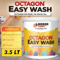 Gambar (3.5 LT) Cat Tembok Anti Noda OCTAGON EASY WASH - Super White dari Boxer Paint Official Store Kab. Sidoarjo 1 Tokopedia