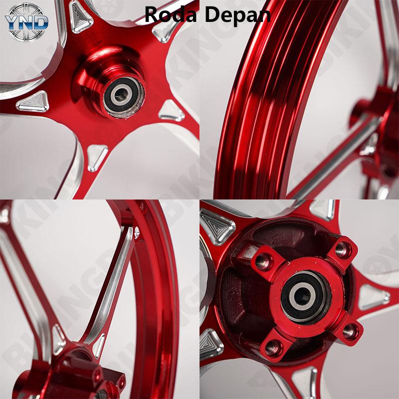 Velg Racing Rims Ring 17 CNC 1.6x17 Plug & Play - 1 Set Siap Pakai untuk Yamaha MX King 150 | 4 Hole Depan & 5 Hole Belakang,BIKINGBOY Velg Racing Rims Ring 17 CNC 1.6x17 Plug & Play - 1 Set Siap Pakai untuk Yamaha MX King 150 | 4 Hole Depan & 5 Hole Belakang,BIKINGBOY