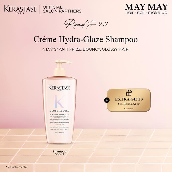 Gambar Kerastase Gloss Absolu Bain Creme Hydra Glaze 500ml - Anti Frizz, Glossy, Bouncy Hair (Thick Hair) dari MAY MAY SALON ID Kota Administrasi Jakarta Barat Tokopedia