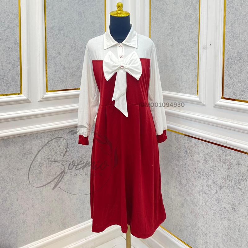 Bless | Dress Rani Midi Daily Wanita Bahan Katun Mini Style Casual Simple 1