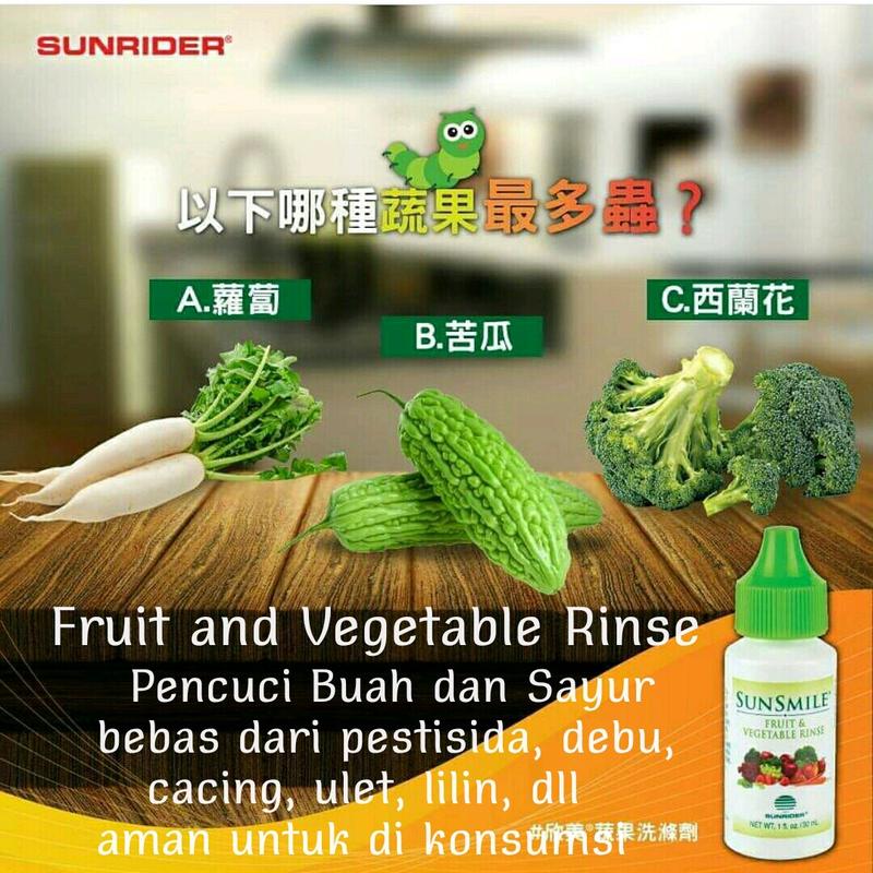 SUNRIDER Sunsmile Fruit & Vegetable Rinse Original USA Pencuci Buah dan Sayur Herbal Alami 2