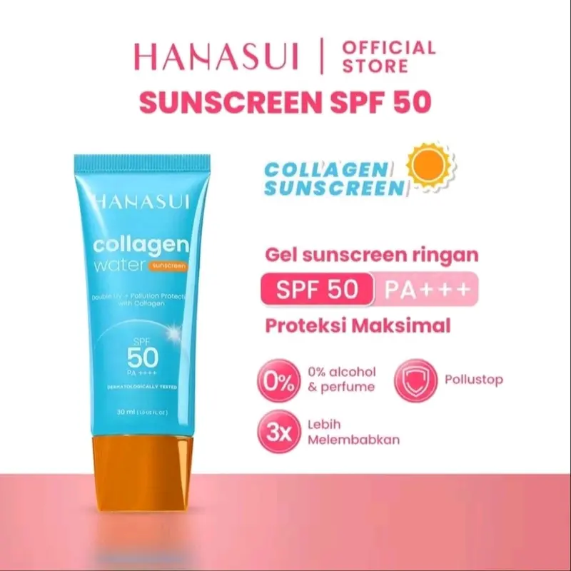 Hanasui collagen water sunscreen spf 50 Waterproof 2