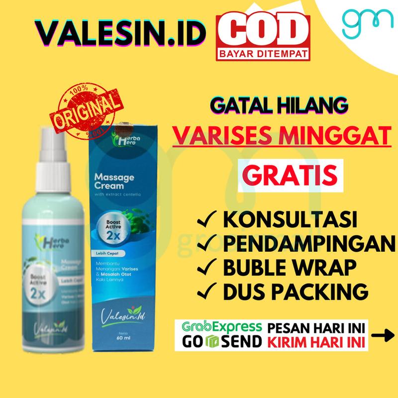 Valesin.id Cream Obat Varises Herbal Nyeri Otot 60 ML Original 1