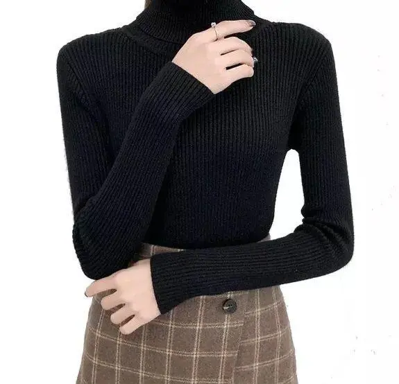 KAOS TURTLENECK CEWEK LENGAN PANJANG BAJU KERAH TINGGI WANITA KEKINIAN PAKAIAN MODIS & TRENDY 4