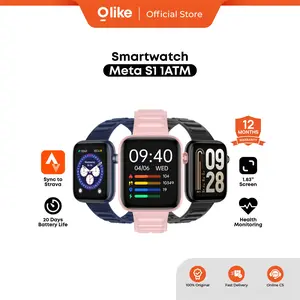 [NEW PRODUCT] Olike Meta S1 1ATM Smartwatch Layar Besar 1ATM Waterproof 20 Hari Baterai Monitor Kesehatan Tali 22mm