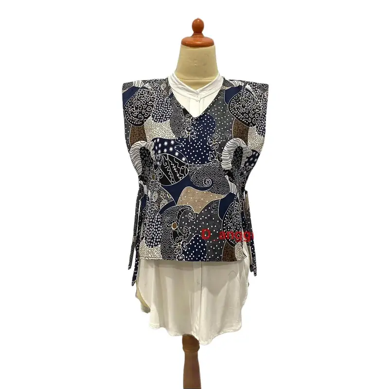 Rompi Batik Wanita dengan Outer Katun - Atasan Motif Panjang 2