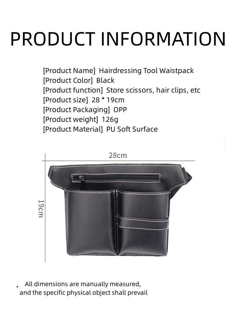 Product Introduction of Bộ dụng cụ làm tóc, dành riêng cho thợ làm tóc, bao gồm kéo cắt tóc, túi chéo chéo và túi da PU 8