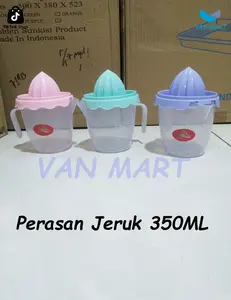 VAN MART Perasan Jeruk 350ML Alat Bantu Peras Buah Serbaguna Plastik Warna Cerah Praktis untuk Penggunaan Sehari-hari