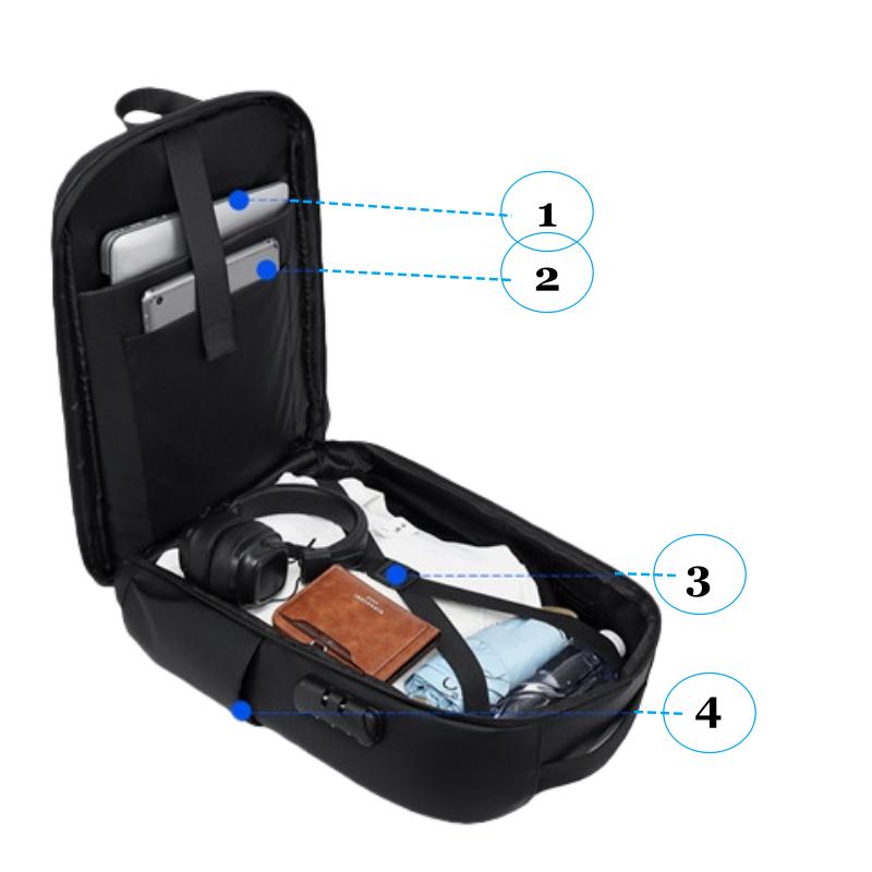 Panchayat Business Backpack Tahan Air Tas Laptop Easy Pack Bag Tas Kabin Pesawat Tas Travel dengan Desain Unik dan Fungsi Praktis