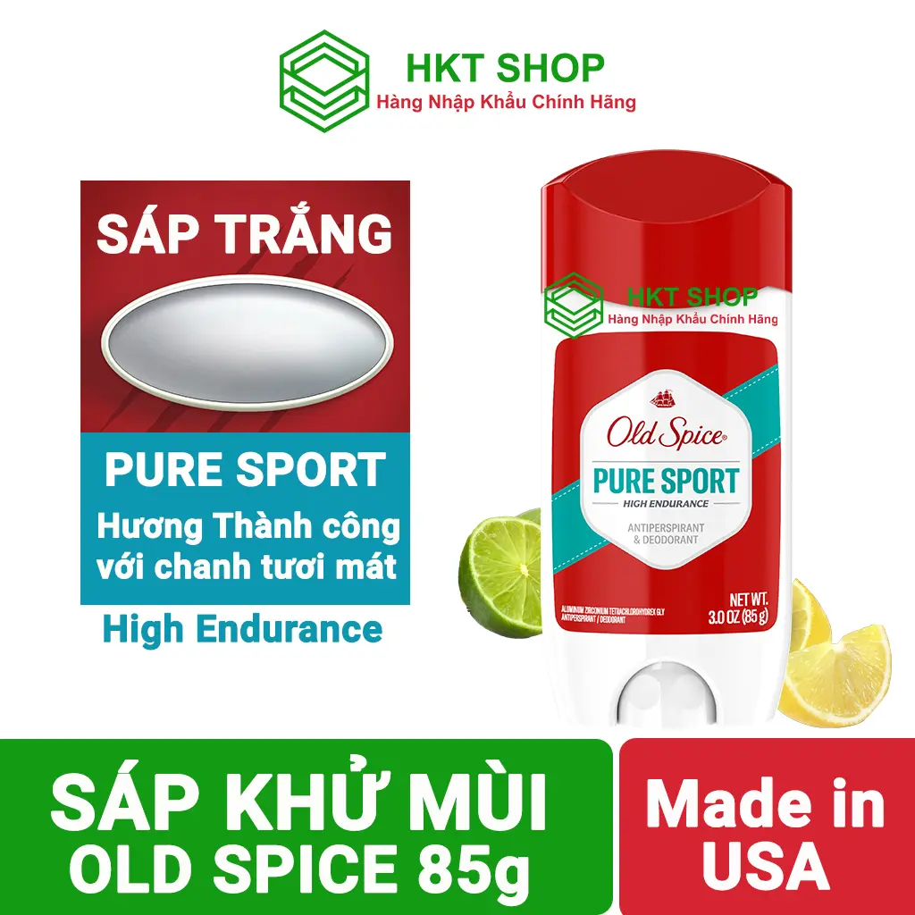 Pure Sport 85g Sáp trắng