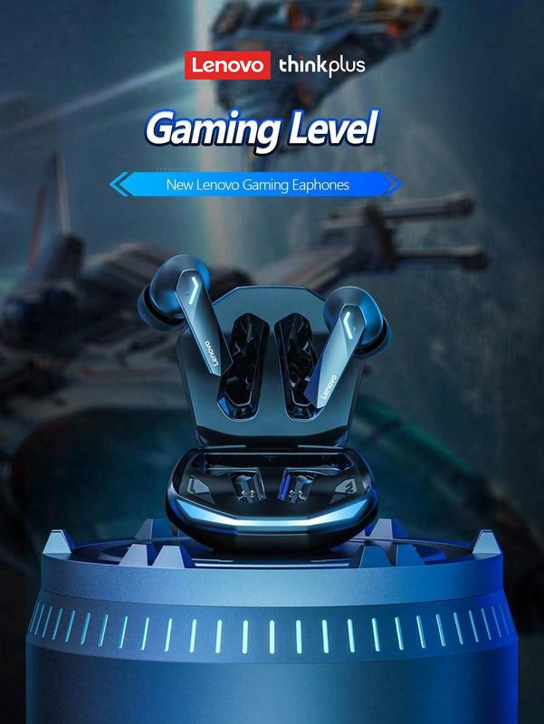 Tai Nghe Bluetooth Không Dây, Lenovo, Dành Cho Chơi Game Và Chơi Game GM2PRO, Trong Tai, Thể Thao, Khử Tiếng Ồn, Chất Lượng Âm Thanh Cao, Thời Lượng Pin Siêu Dài, Bluetooth 5.3, Hàng Mới Về Nhét Tai Nghe Nhạc Earphone