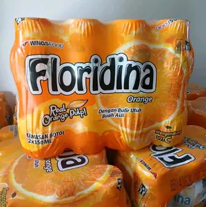 Floridina Minuman Rasa Jeruk dan Coco 1 Slop Isi 12 Botol 2x350ML Dengan Bulir Utuh Buah Asli