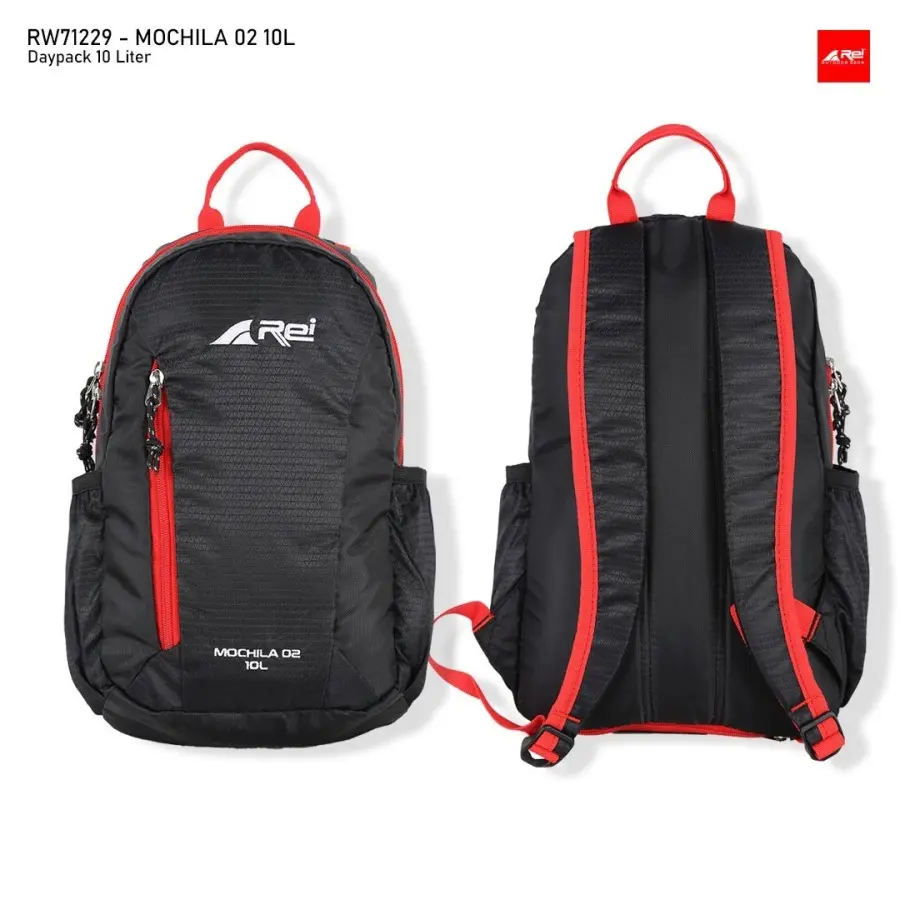 Tas Ransel Pria Arei Outdoorgear Mochila 02 10 Liter dengan Kompartemen Utama dan 3 Saku Backpack