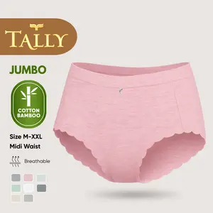 TALLY Celana Dalam Wanita Bahan Katun Bambu Seamless Fit to M - 3XL CD JUMBO Soft Panties CD 3604 / 7513 Sarwendah TALLY Celana Dalam Wanita Bahan Katun Bambu Seamless Fit to M - 3XL CD JUMBO Soft Panties CD 3604 / 7513 Sarwendah