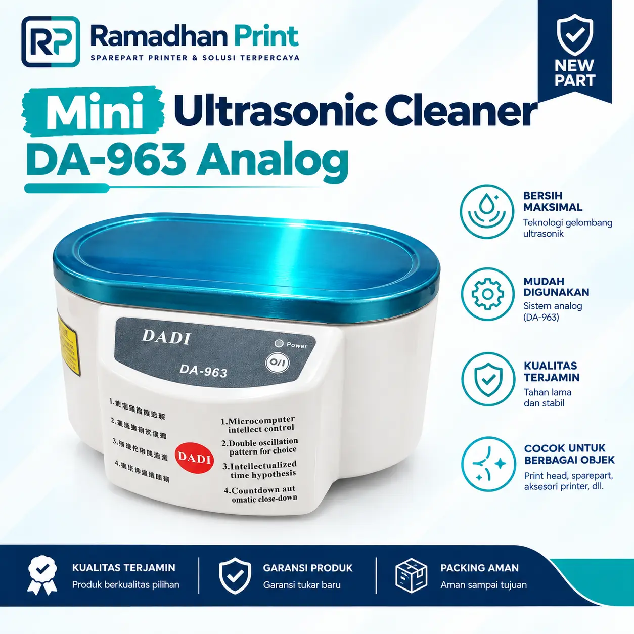 Mini Ultrasonic Cleaner Ultra Sonic Cleaning Kamera HP Botol Susu