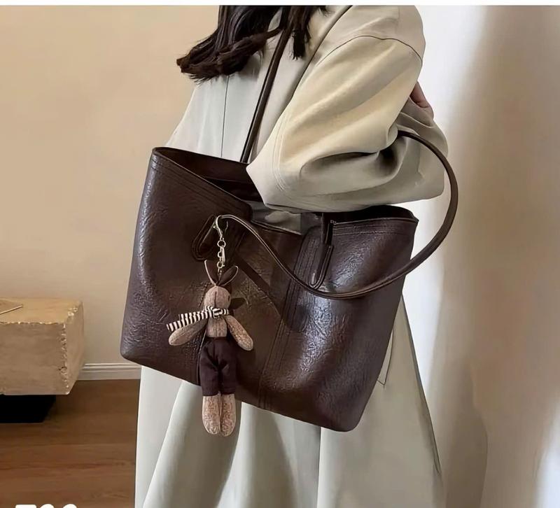 DEAL MỞ BÁN [T60 ] Túi Xách Nữ Đeo Vai Túi Tote Công Sở tặng chamr  ngẫu nhiên dễ thương - Xưởng Túi Xách VN
