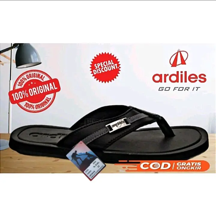 original  Sendal sandal ardiles EKRON size 38-43 / sandal cowok pria dewasa jepit kulit keren gaul original 100% branded kekinian murah Terbaru COD gratis ongkir 2