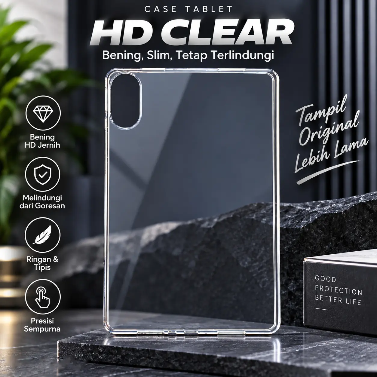 Case Kompatibel Untuk Redmi Pad 2 11 Inci Pad Pro 12.1 Pad SE 11" Pad SE 8.7 Silikon Soft Case Ultrathin Clear Bening Tpu Jelly Tablet