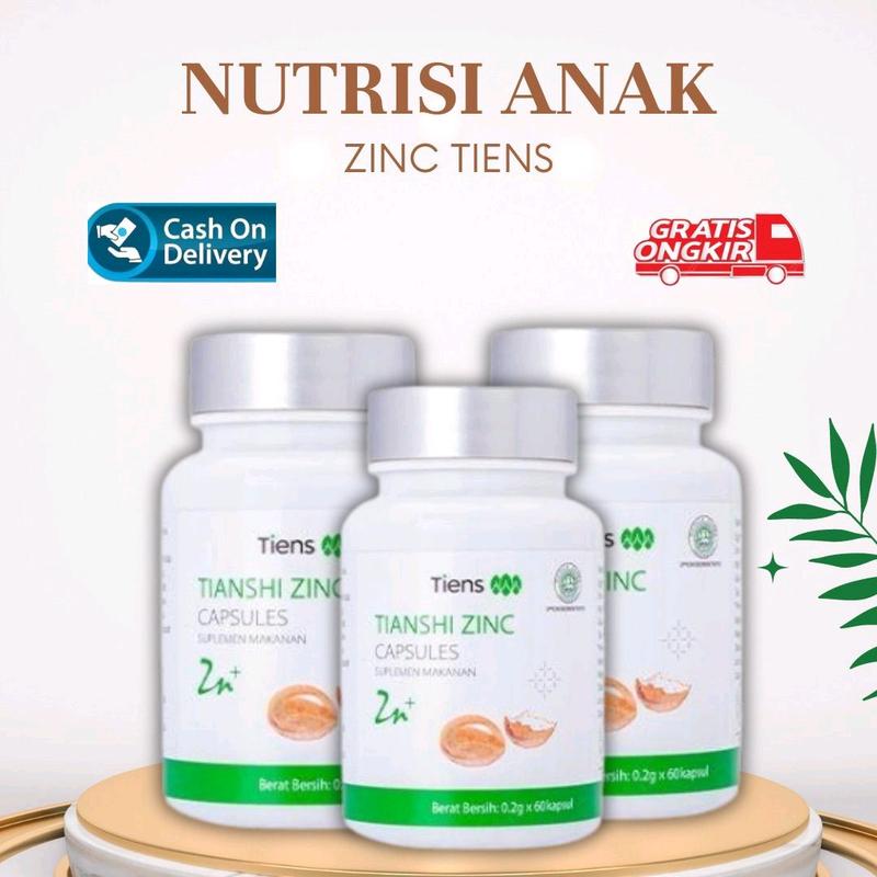 Tiens Zinc Nutrisi anak herbal original vitamin  d3  k2 0