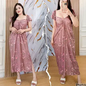 Dress / daster pita gisel panjang rayon premium