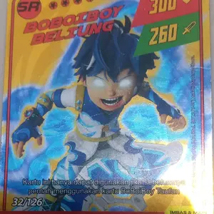 SR Boboiboy Beliung Card Boboiboy Edisi 32/126 Kartu Koleksi Terbaru