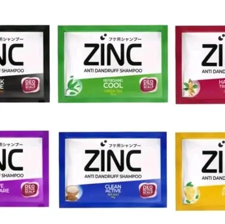Shampo Zinc Renceng (1 Renceng - Isi 12 Pcs) untuk Mengatasi Ketombe dan Rambut Rontok - Conditioner, Sampo, Perawatan, Kering, Haircare, Shampoo