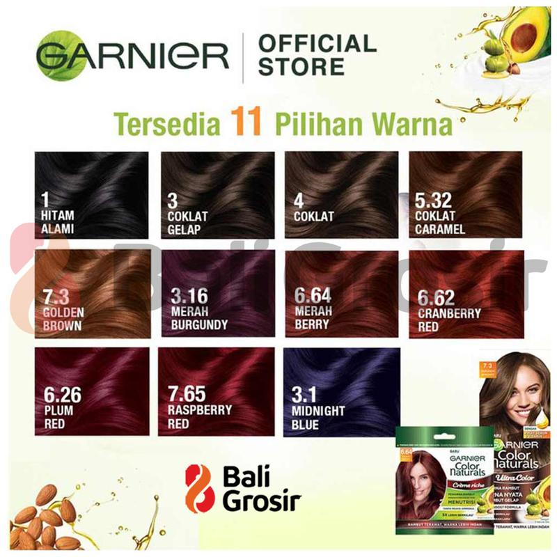 BALIGROSIR - Garnier Color Naturals Pewarna Rambut  Cat Rambut Natural 20g  30g 1