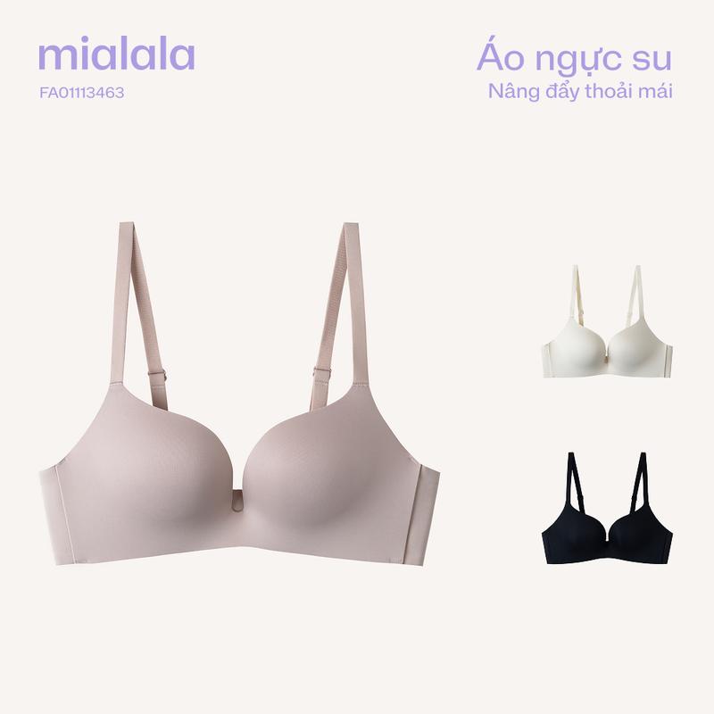 Mialala Áo ngực su không gọng mềm mát nâng ngực đệm 2cm FA01113463 push up cúp trơn thoải mái cho vòng 1 nhỏ vừa