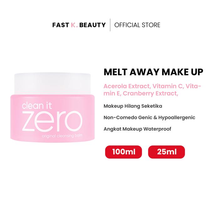 Gambar BANILA CO Clean it Zero Original Cleansing Balm Pembersih Makeup Waterproof & Sunscreen Aman untuk Kulit Sensitif - 25ml dari Fast K.Beauty Indonesia Kota Administrasi Jakarta Utara Tokopedia