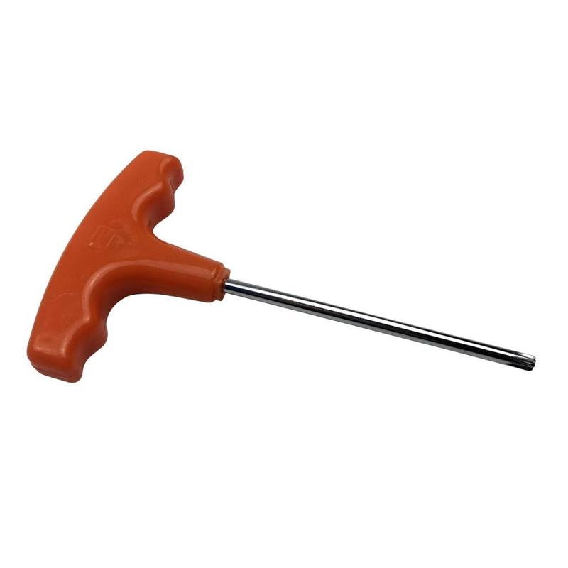 Cờ Lê tuốc nơ vít T27 bằng kim loại tay cầm bằng nhựa màu cam 15cm Phù hợp với cưa xích Stihl, bền và tiện lợi 2