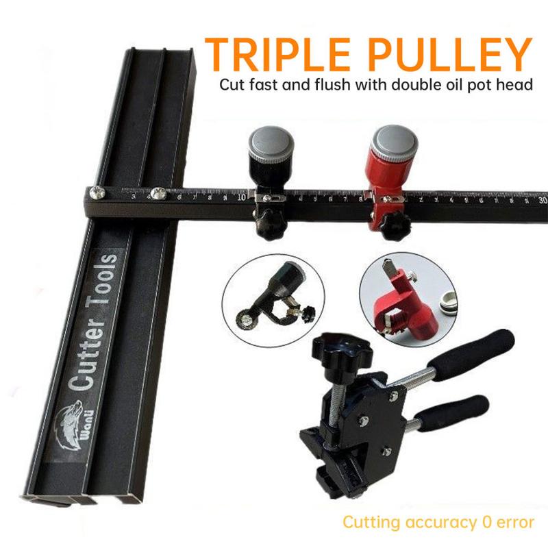 Product Introduction of Multi Functional T Shaped Push Cutter with 22mm Large Wheel Suitable for Accurate Cutting Ceramics Tiles Breaker Window 32