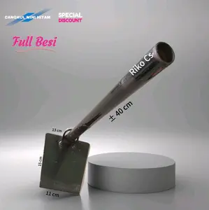 Cangkul Mini Hitam Full Besi Alat Berkebun dan Taman