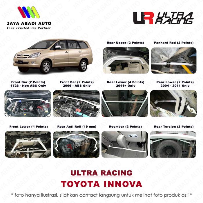 Lowered Innova 2014 Jual Strutbar Stabilizer ULTRA RACING - TOYOTA INNOVA LAMA (2004-2015 ...