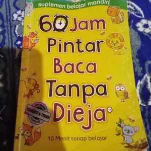 Buku 60 Jam Pintar Baca Tanpa Dieja - Suplemen Belajar Anak.
