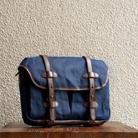 Gambar F.C. 13 Navy Waxed Twill Messenger Bag dari Letsdothis Indonesia Kota Depok 2 Tokopedia