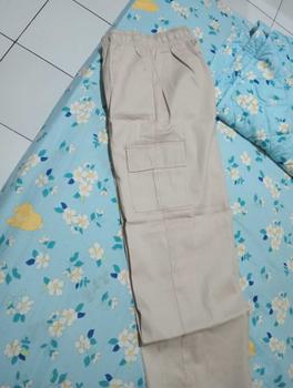 Product Review of Celana Kulot Cargo Highwaist Wanita Kekinian Zyta Full Karet ada Tali Serut Twill Combad from F**a I**h 2