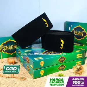 Peci Hitam Kujang Siliwangi Non AC Promo Songkok Murah Grosir Kopiah Muslim Anak Dewasa Kopyah Polos